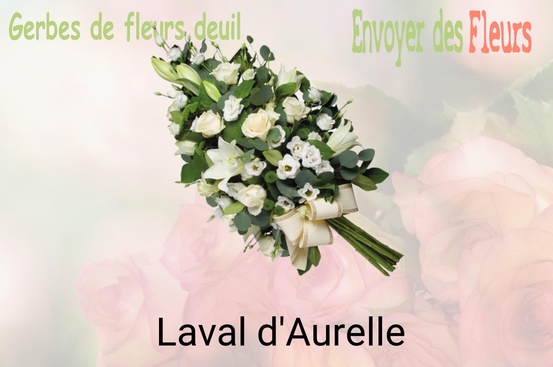 Gerbe de fleurs de deuil livrée à Laval-d'Aurelle
